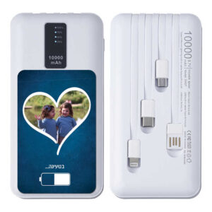 מטען נייד 10,000 אמפר עם כבלים מחוברים 'בטעינה'