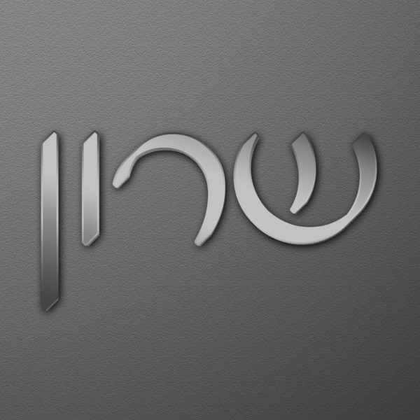 ⁦שלט לדלת אותיות כסוף⁩ – תמונה ⁦2⁩